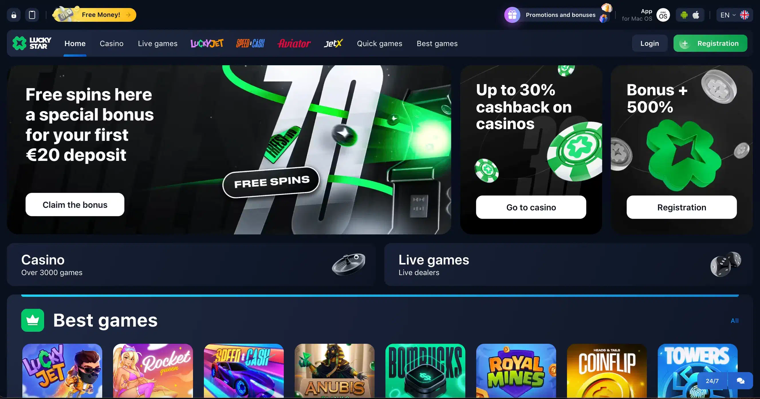 Lucky Star website official