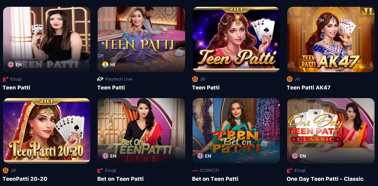 Lucky Star Teen Patti Popular Game in India